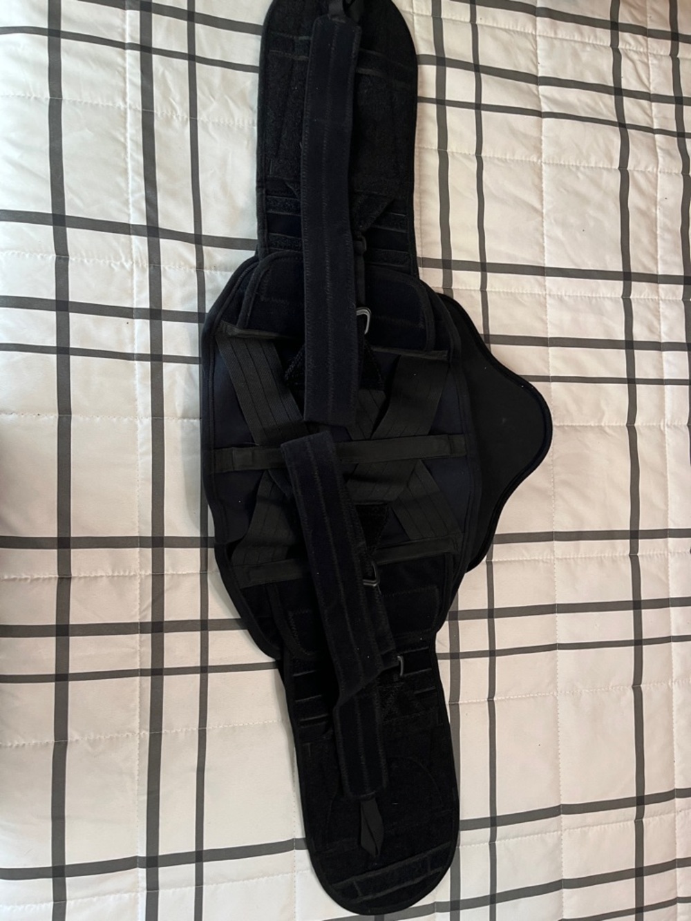 Hely and Weber Adjustable Black Back Support Brace small -large